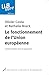 Le fonctionnement de l'Union européenne