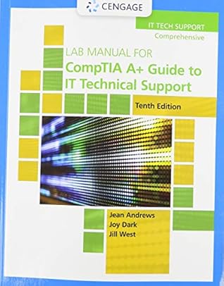 Lab Manual for Comptia A+ Guide to It Technical Support