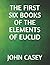 The First Six Books of the Elements of Euclid