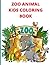 Zoo Animal Kids Coloring Book by Mamun Books