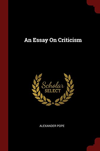 An Essay On Criticism