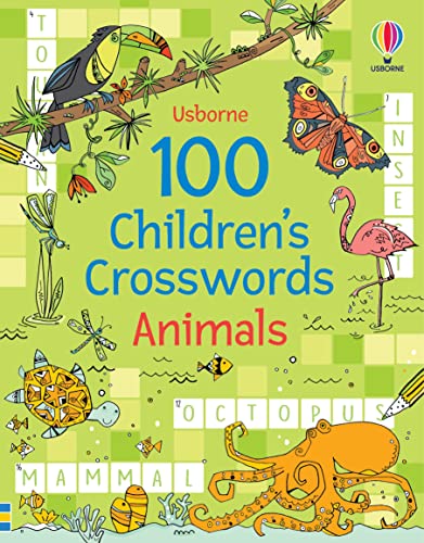 100 Children's Crosswords : Animals (Paperback)