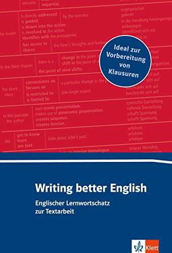 Writing better English. Englischer Lernwortschatz zur Textarbeit (Paperback)