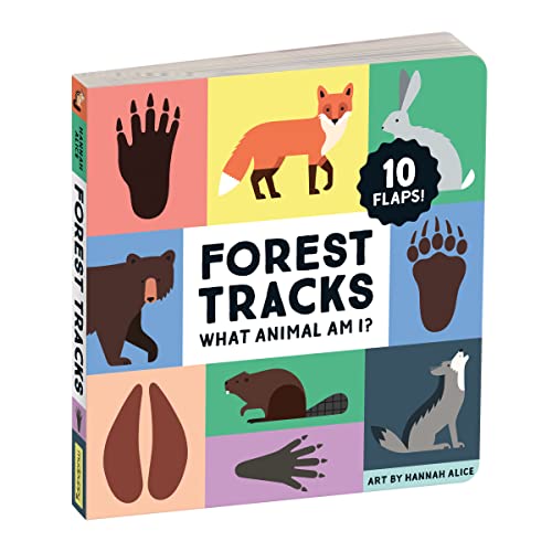 Forest Tracks: What Animal Am I? Lift-the-Flap Board Book (Hardcover)