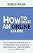 How to Create an Online Cou...