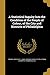 A Statistical Inquiry Into the Condition of the People of Colour, of the City and Districts of Philadelphia