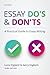 Essay Do's and Don'ts: A Practical Guide to Essay Writing