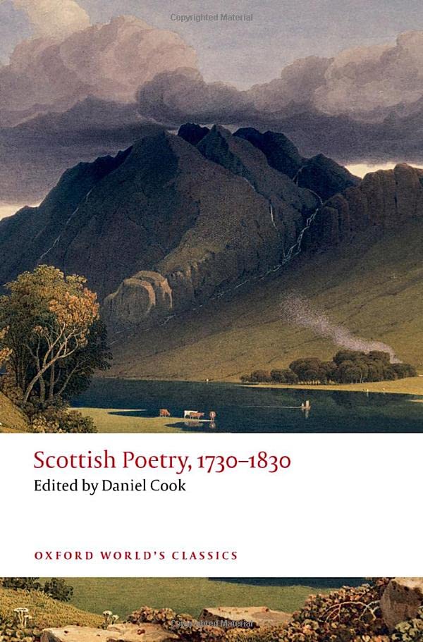 Scottish Poetry, 1730-1830 (Paperback)