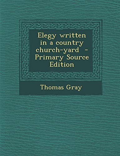 Elegy written in a country church-yard