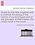 Notes for the Nile; Together with a Metrical Rendering of the Hymns of Ancient Egypt and of the Precepts of Ptah-Hotep, -The Oldest Book in the World.