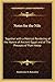 Notes for the Nile: Together with a Metrical Rendering of the Hymns of Ancient Egypt and of The Precepts of Ptah Hotep