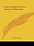 First Principles of a New System of Philosophy