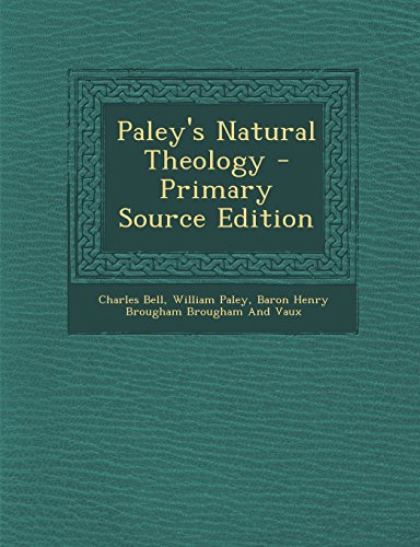 Paley's Natural Theology
