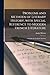 Problems and Methods of Literary History, With Special Reference to Modern French Literature; a Guide for Graduate Students
