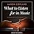 What to Listen for in Music Lib/E