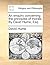 An Enquiry Concerning the Principles of Morals. by David Hume, Esq.