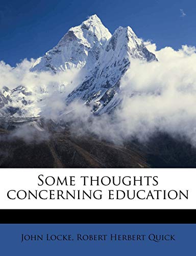 Some thoughts concerning education