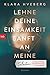 Lehne deine Einsamkeit sanft an meine