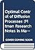 Optimal Control of Diffusion Processes (Pitman Research Notes in Mathematics)