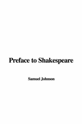Preface to Shakespeare