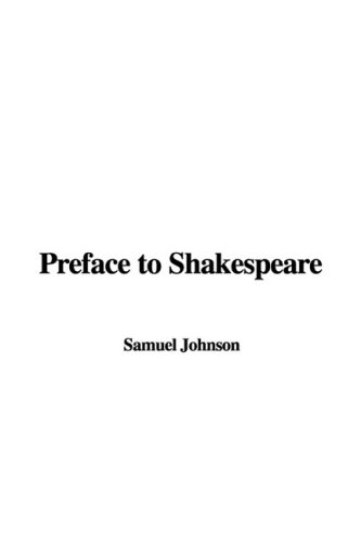 Preface to Shakespeare