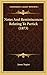 Notes And Reminiscences Relating To Partick (1873)