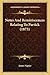 Notes And Reminiscences Relating To Partick (1873)