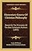 Elementary Course Of Christian Philosophy: Based On The Principles Of The Best Scholastic Authors (1893)