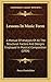 Lessons In Music Form: A Manual Of Analysis Of All The Structural Factors And Designs Employed In Musical Composition (1904)