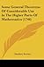 Some General Theorems Of Considerable Use In The Higher Parts Of Mathematics (1746)