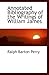 Annotated Bibliography of the Writings of William James