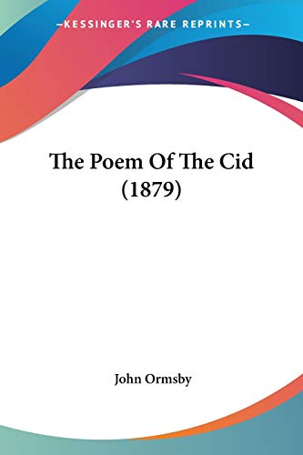 The Poem Of The Cid