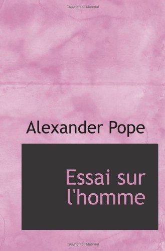 Essai sur l'homme