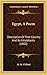 Egypt, A Poem: Descriptive Of That Country And Its Inhabitants (1802)
