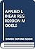 Applied Linear Regression Models