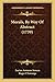 Morals, By Way Of Abstract (1739)