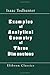 Examples of Analytical Geometry of Three Dimensions
