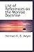List of References on the Monroe Doctrine