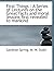 First Things: A Series of Lectures on the Great facts and moral lessons first revealed to mankind