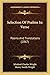 Selection Of Psalms In Verse: Poems And Translations (1867)