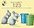 Gray Rabbit's 123 (Turtleback School & Library Binding Edition)