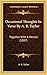 Occasional Thoughts In Verse By A. B. Taylor: Together With A Memoir (1887)