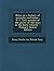 Notes on a History of Auricular Confession: H. C. Lea's Account of the Power of the Keys in the Early Church - Primary Source Edition