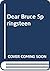 Dear Bruce Springsteen