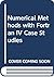 Numerical Methods with Fortran IV Case Studies
