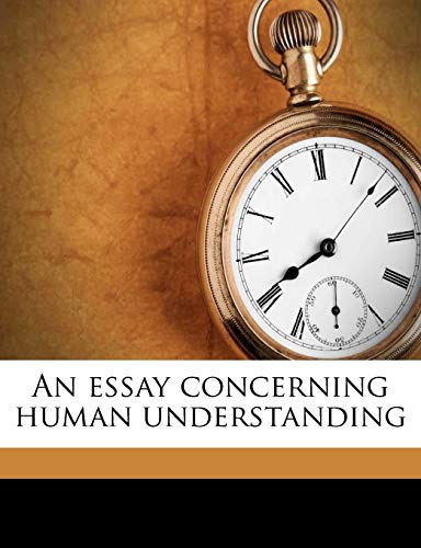 An essay concerning human understanding