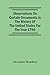 Observations On Certain Documents In The History Of The United States For The Year 1796,