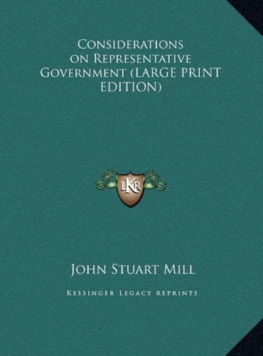 Considerations on Representative Government