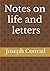 Notes on Life & Letters: or, Hellenism and Pessimism