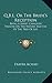 Q.B.L. Or The Bride's Reception: Being A Short Cabalistic Treatise On The Nature And Use Of The Tree Of Life